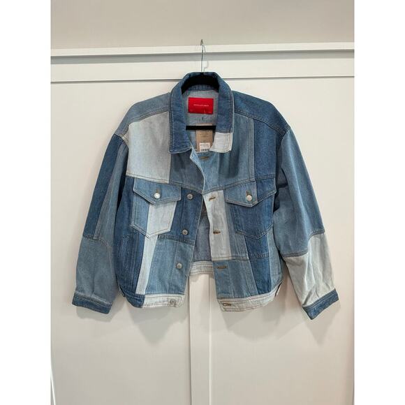 NWT Pitaya Brand Signatures Color Block Denim Jacket Size M - Picture 1 of 5